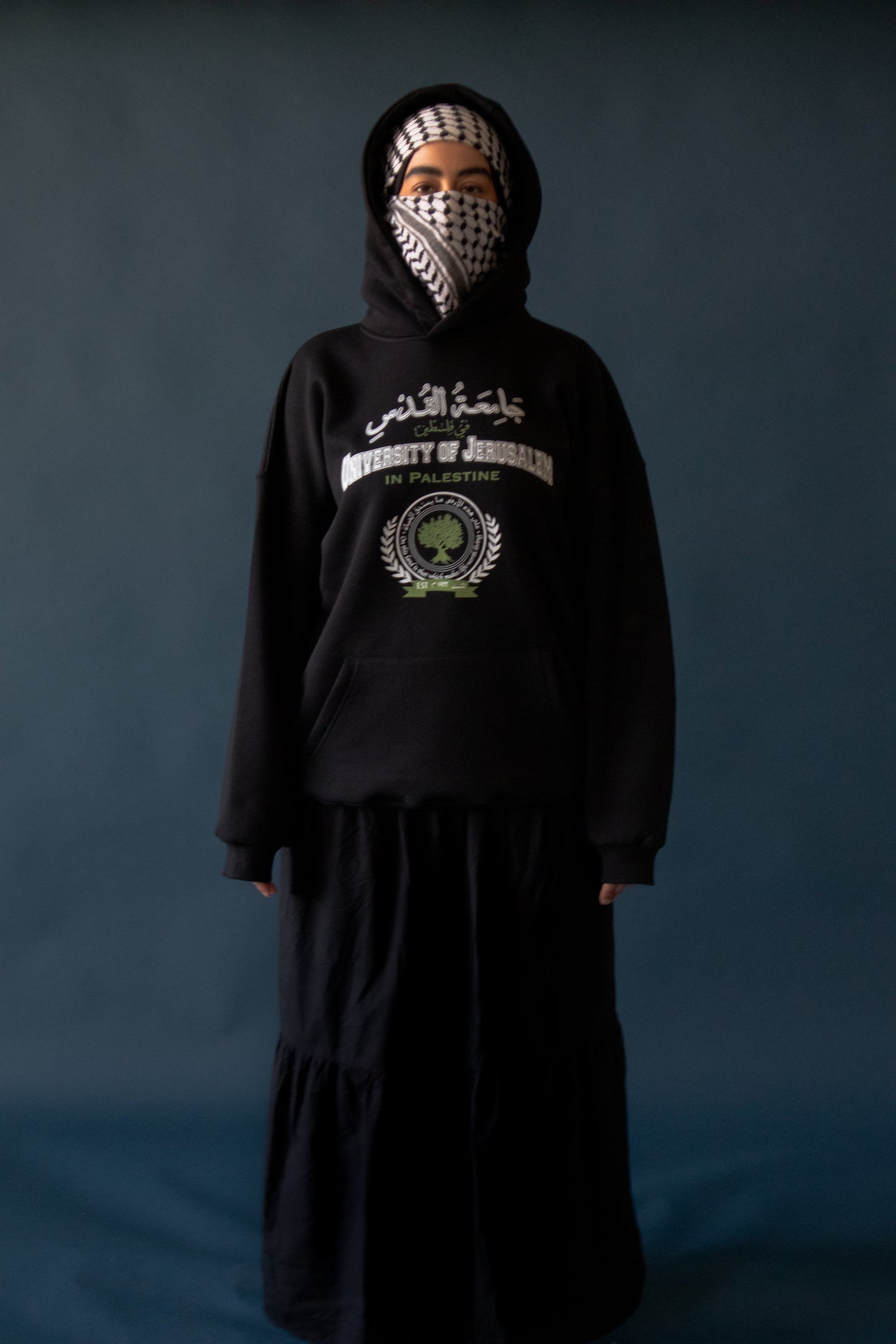 'University of Jerusalem' Oversized Hoodie black